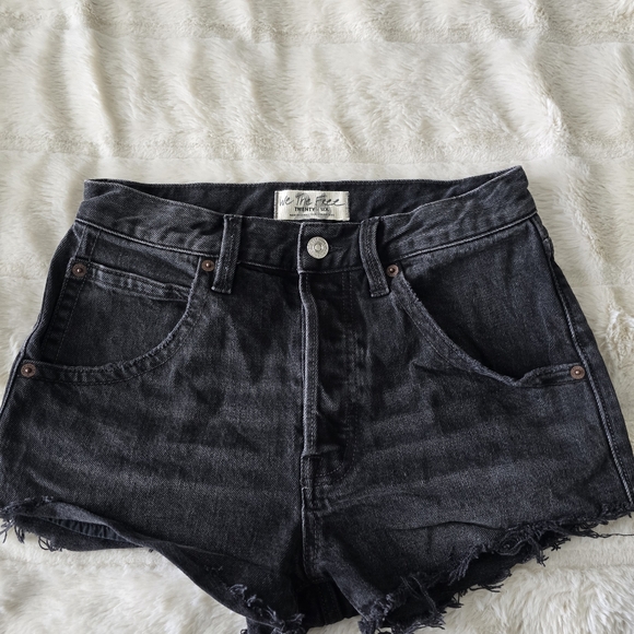 We The Free Pants - We The Free Black Denim Women's Shorts 26